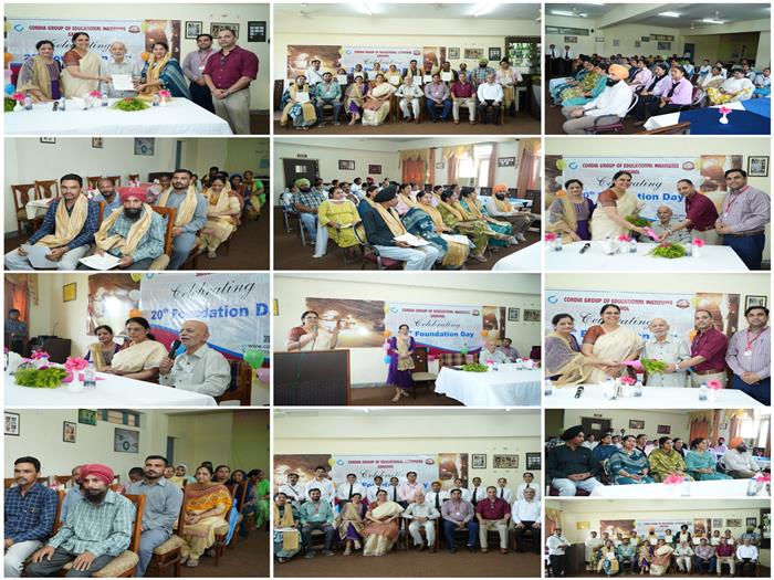 Honoring our Cordia family members! Certificates and saropa presented to dedicated teachers and staff on our 20th Foundation Day.