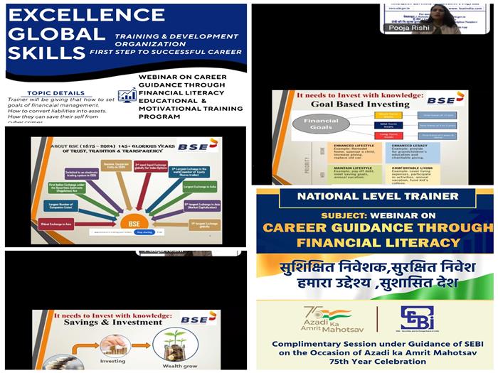 Webinar on Career Guidance through Financial Literacy
