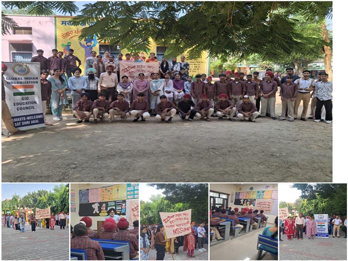 CGEI, Sanghol in association with Global Indian Organisation (GIO) organized a impactful Social Awareness session at Govt Model School, Sanghol on the occasion of NSS Day!