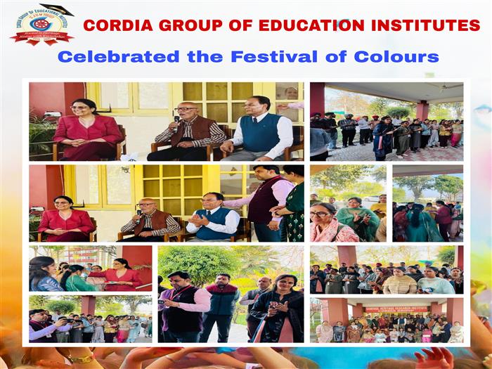 Happy Holi from Cordia Group of Educational Institutes, Sanghol!